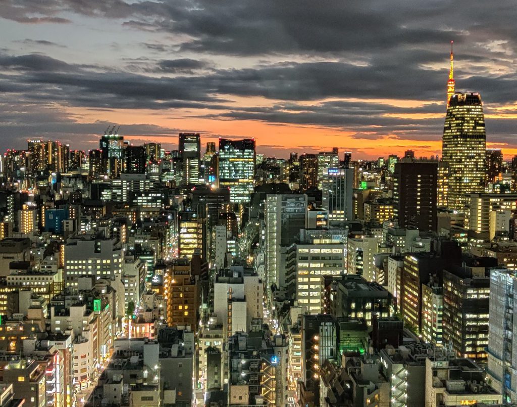 日本東京城市夜景